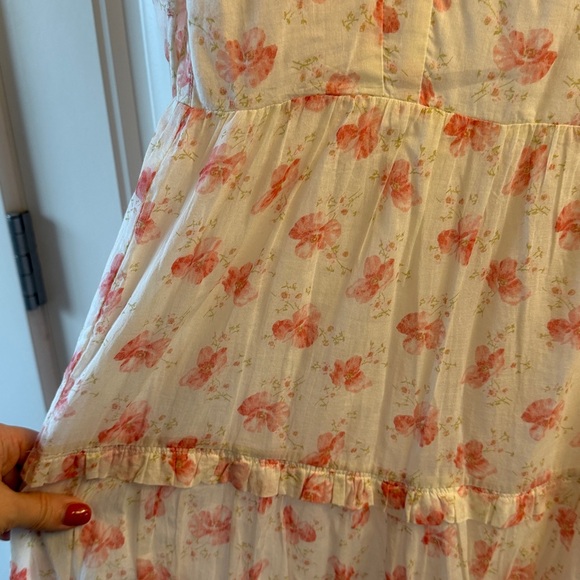 NWT Doen Garnet Dress in White Poppy Print - Picture 8 of 8